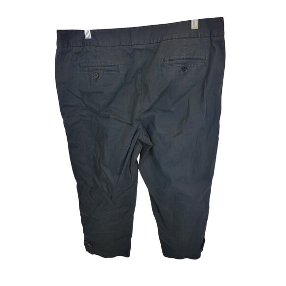 Talbots Signature Black Mid Rise Career Casual Cropped Pants Women's Size 14 - Picture 7 of 10